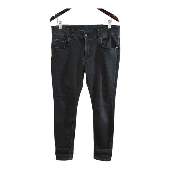 6397 Mini Skinny Jeans in Charcoal Ankle Length Super Stretchy Women's 31 - Picture 4 of 8